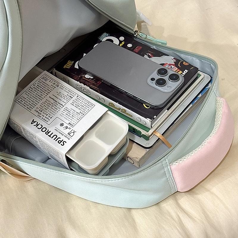 Schoolbag Mori ins new high-value, fresh, sweet and transparent pain bag, light travel backpack for junior high school students