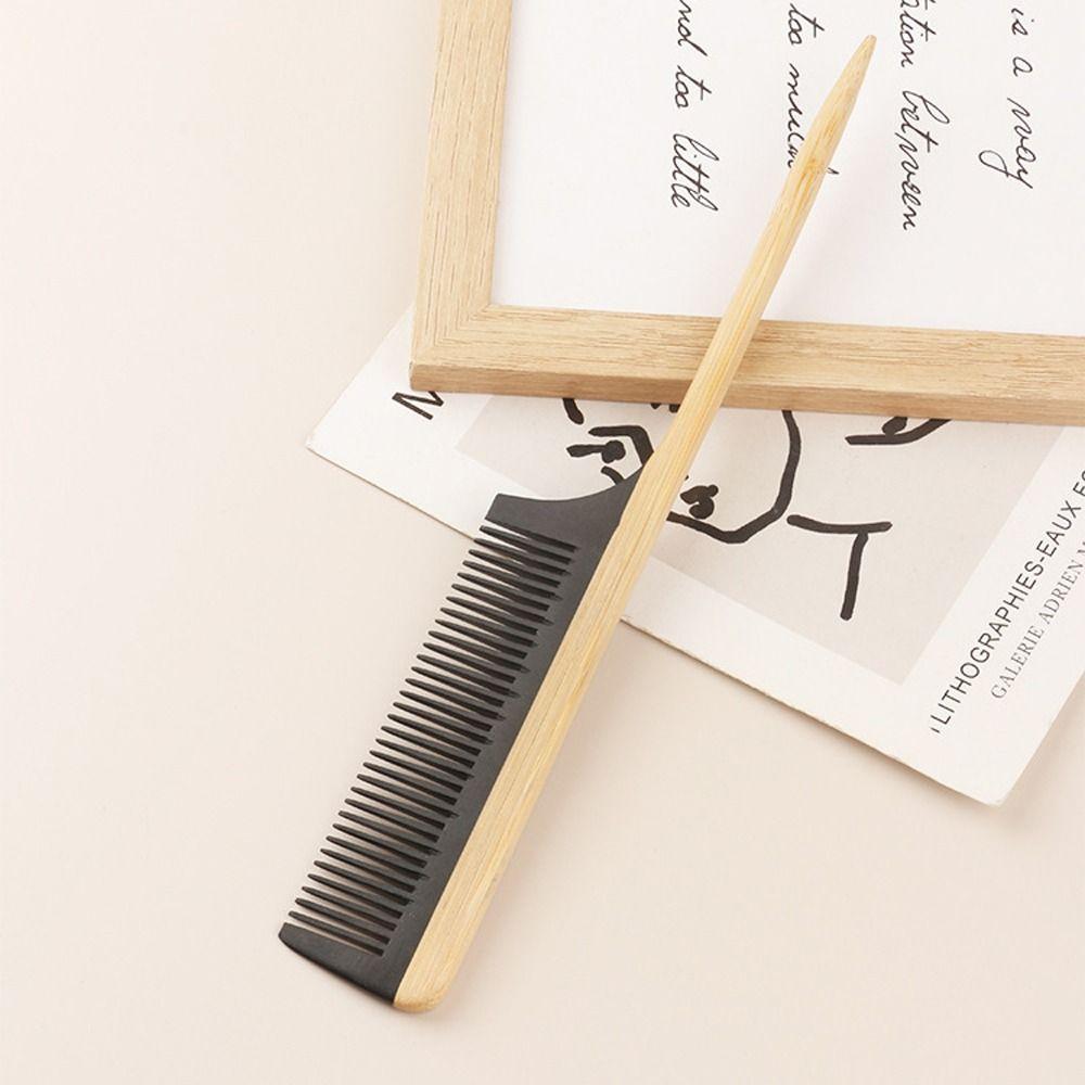 Ekologiczny grzebień do włosów z szerokimi zębami, antystatyczny, gładki grzebień, narzędzie kosmetyczne, szczotka ze szpikulcem do prezentu