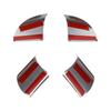 Stainless Steel Steering Wheel Decoration Cover Trim Sticker for Ford Focus 2 MK2 2005 - 2011 Car Sticker Auto Accessories