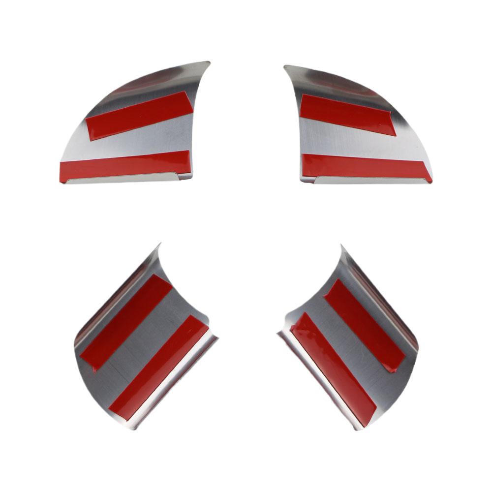 Stainless Steel Steering Wheel Decoration Cover Trim Sticker for Ford Focus 2 MK2 2005 - 2011 Car Sticker Auto Accessories