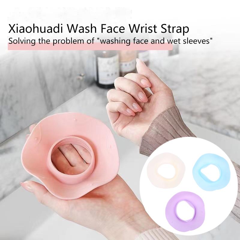 1 Paar Gesicht waschen Spa Armbanduhrband Silikon Einfarbig Wasserdicht Haaraccessoires Stirnband Handgefertigt Make-up