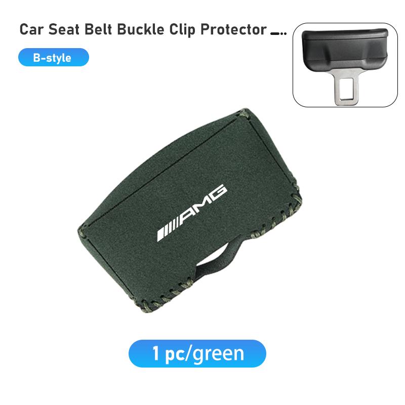 BLZ3 Universal Car Seat Belt Buckle Clip Protector Cover Anti-Scratch For Mercedes Benz AMG A B C E S G Class W201 W210 W108 W205