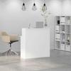 VidaXL Bureau de réception blanc 100x50x103,5 cm bois d'ingénierie, comptoir de réception, réception de salon, comptoir de 859024
