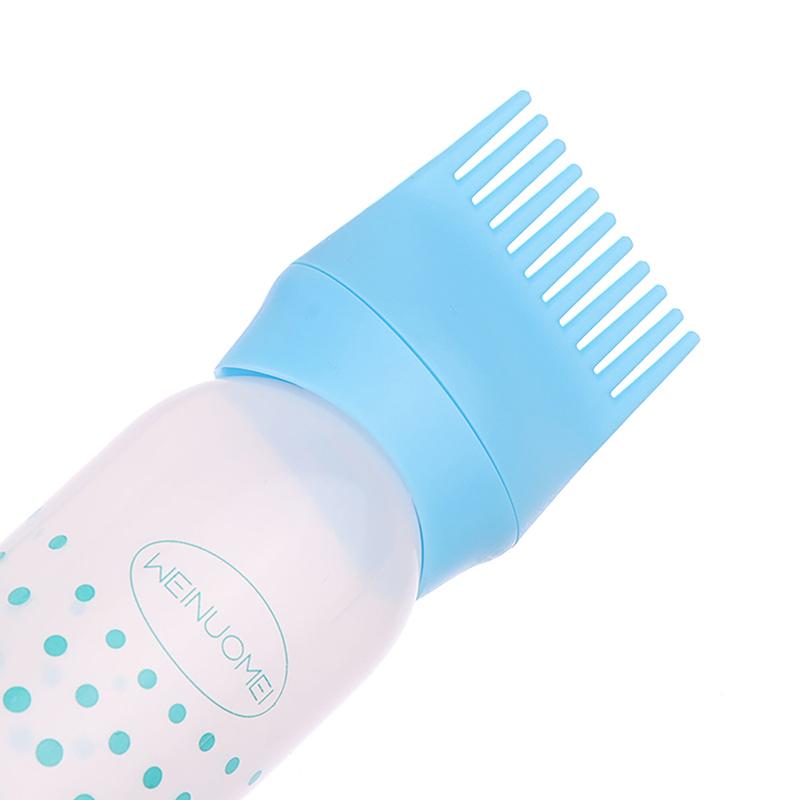 170Ml Hair Oil Applicator Bottle Hairdressing Shampoo Bottle Hair Dye Refillable Bottle Hair Coloring Hairdressing Styling Tools