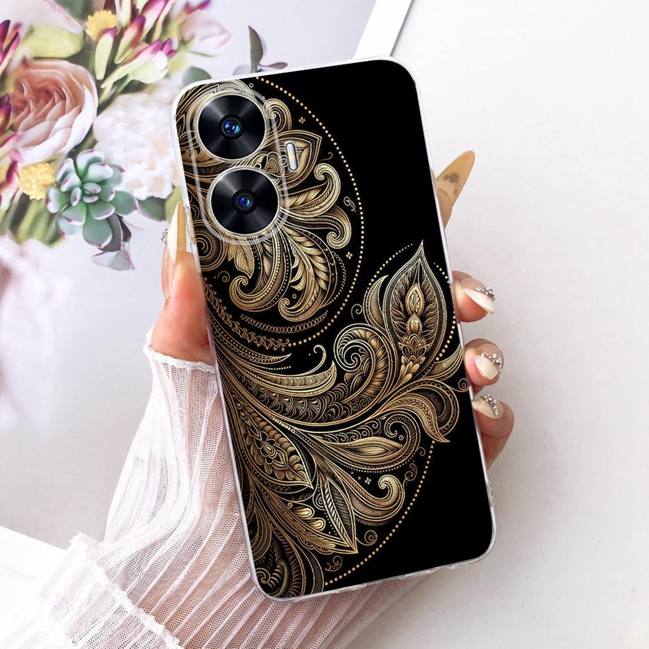 For Realme C55 Case RMX3710 New Luxury Painted Cover Clear Silicone Case For Realme Narzo N55 C 55 RealmeC55 NarzoN55 Soft Shell