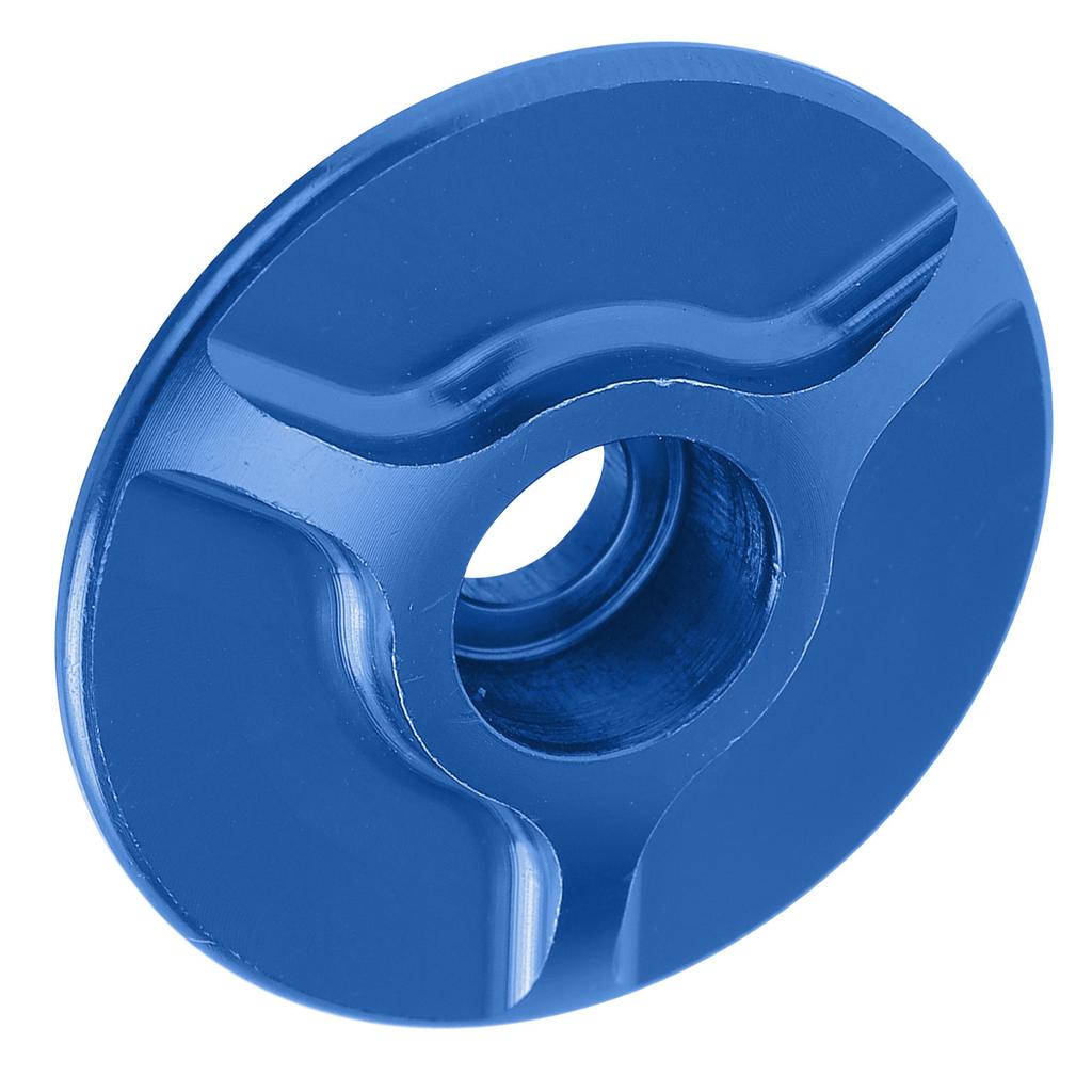 Bike Front Fork Headset Cover Aluminum Threadless Stem Bowl Set Cover for MTB Mountain Road BicycleBlue