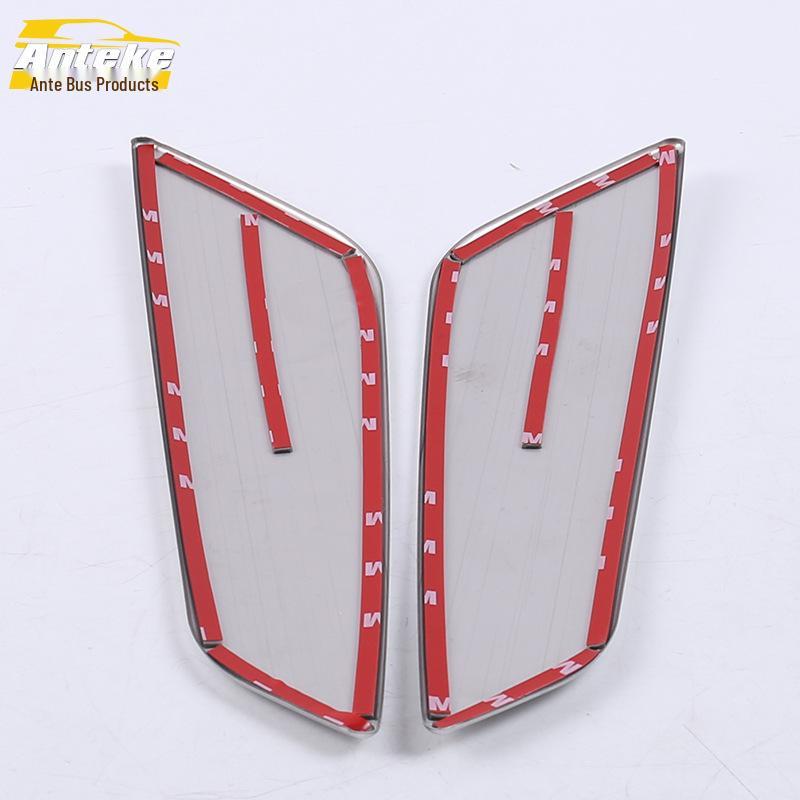 Compatible 17+ 5 Series Front Fender Sticker Sequin & Door Stainless Steel Fender Car Accessories.