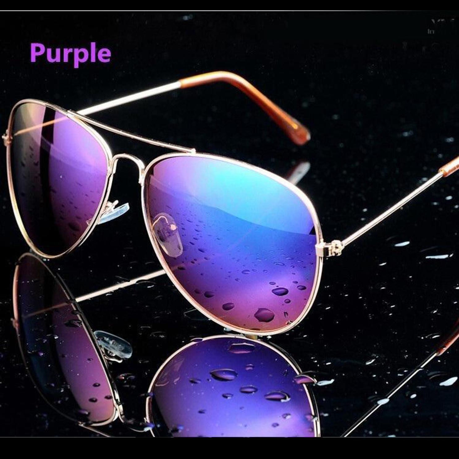 

Зеркальные солнцезащитные очки авиаторы зелёный