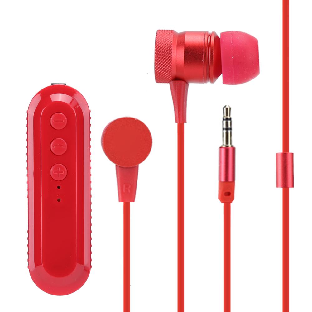 Lavalier Clipon Bluetooth 4.1 Headset Earphone Headphone Stable Transmission Red