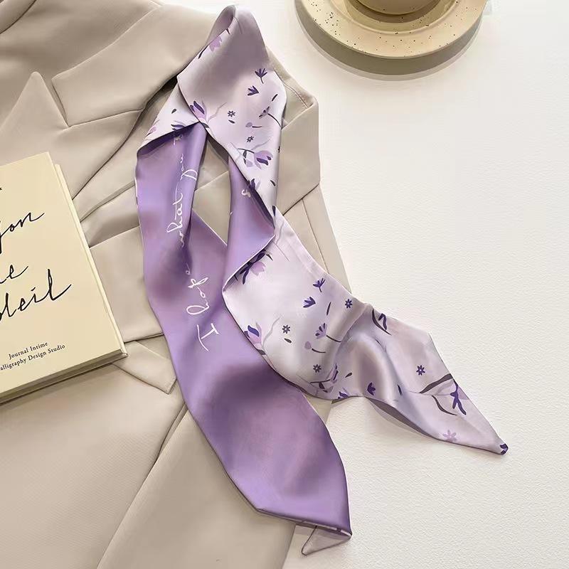 Women Multifunctional Printed Hair Band Headwear Scarves 6.5cm*90cm