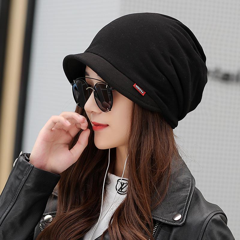Trendy Women's Duckbill Beanie - Stylish Autumn/Winter Solid Color Hat with Short Brim