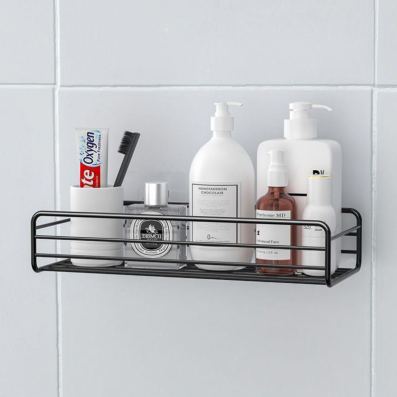 Punch-Free Bathroom Corner Storage Rack