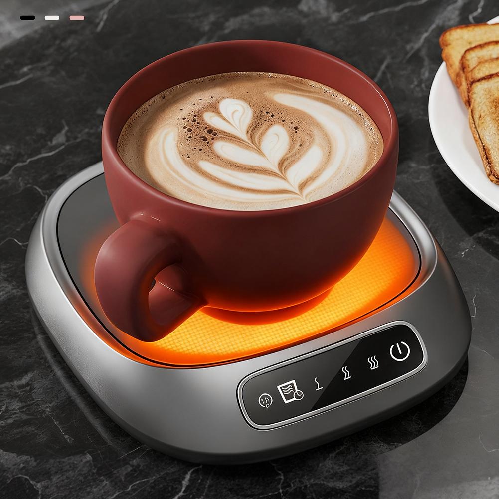 1Pc Cup Heater USB Coffee Mug Warmer Electric Milk Tea Cup Heating Coaster Cup Warmer for Home Office USB Voice Desk Cup Warmer