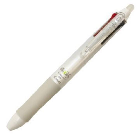 

PILOT Frixion Ball Knock 4 Color Gel Ink Multi White 4 Pen, (LKFB-80EF-W) pcs.