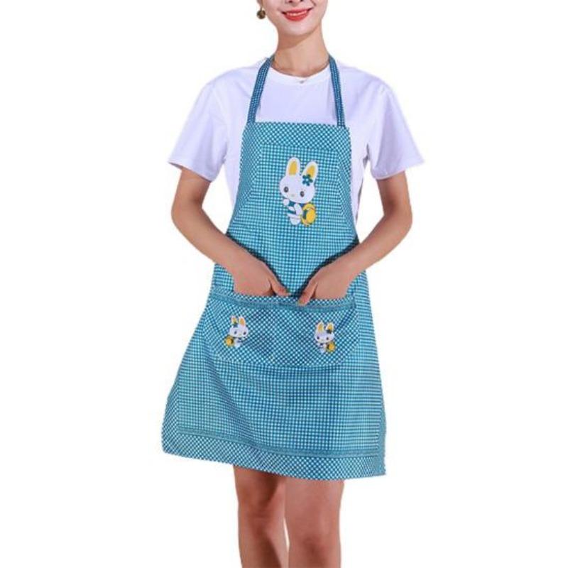 70cm Lightweight Apron Sleeveless Practical Cartoon Rabbit Household Cleaning Bib