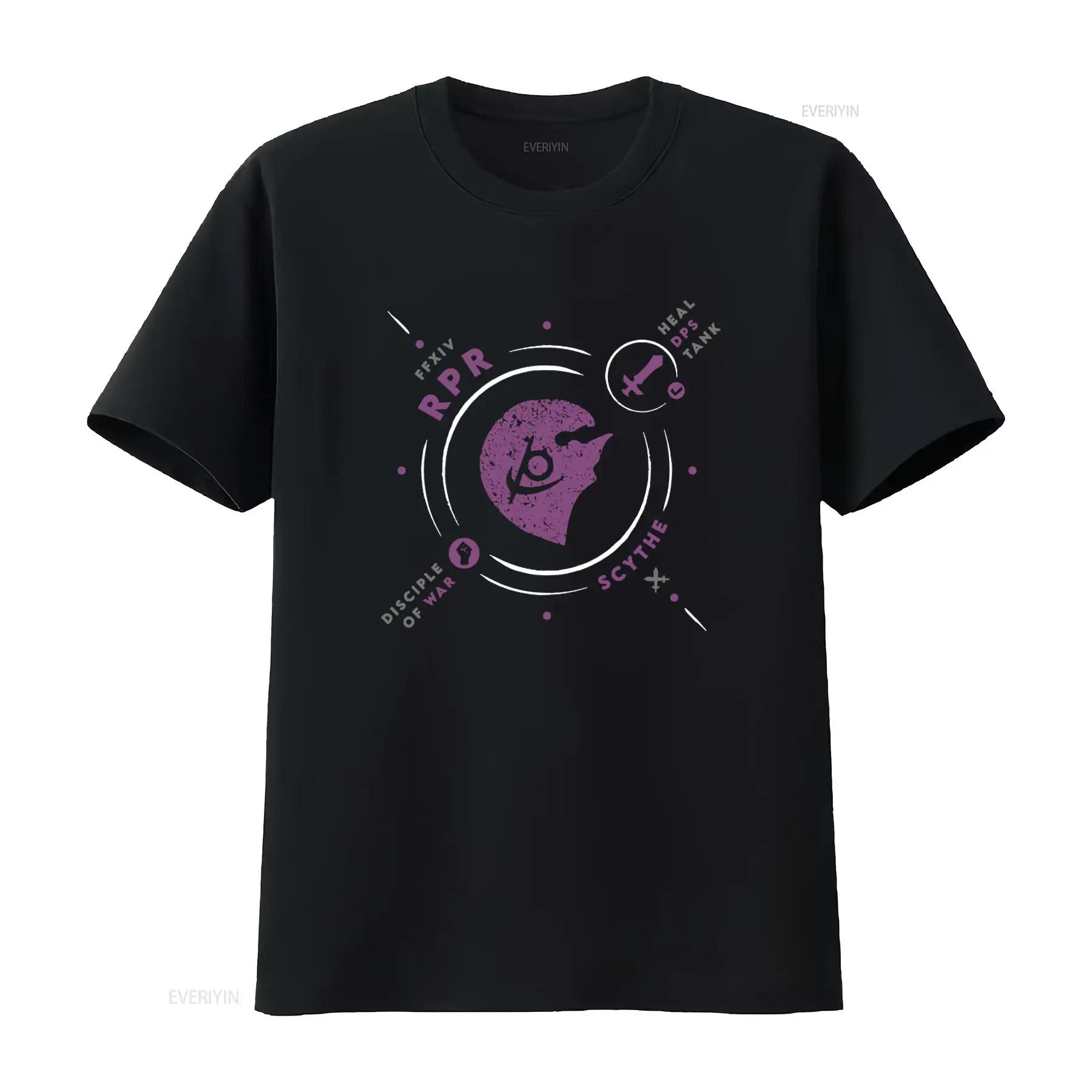 FFXIV Inspired RPR Reaper DPS Job Gamer T Shirt Perfect for MMO Fans vintage Washed Slightly designer clothes Versatile - Men... S разноцветный