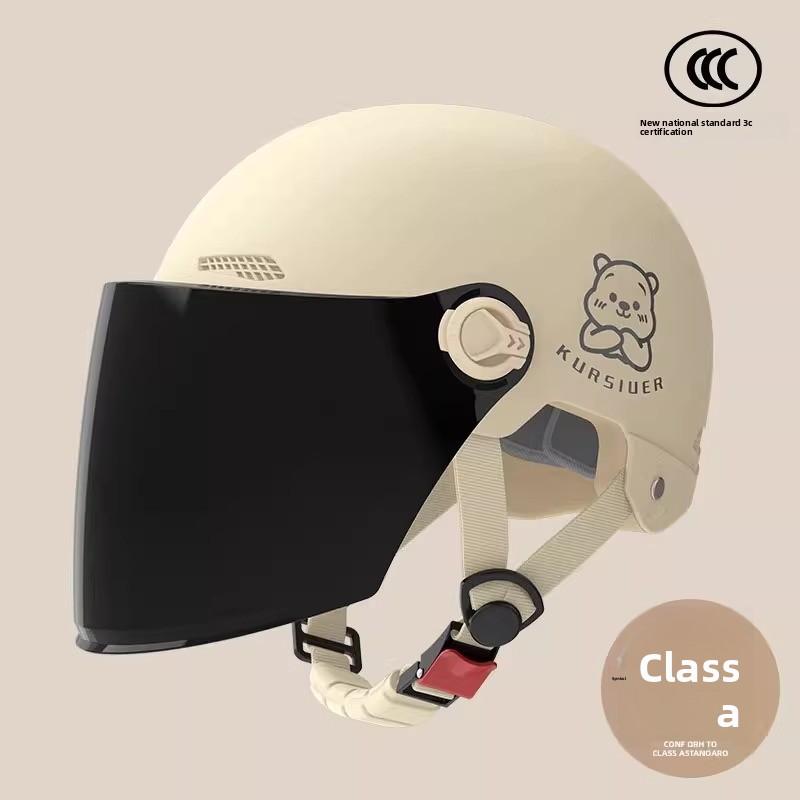 Electric Vehicle Helmet Men and Women Large Summer Breathable Four Seasons Universal Safety Helmet Half Helmet