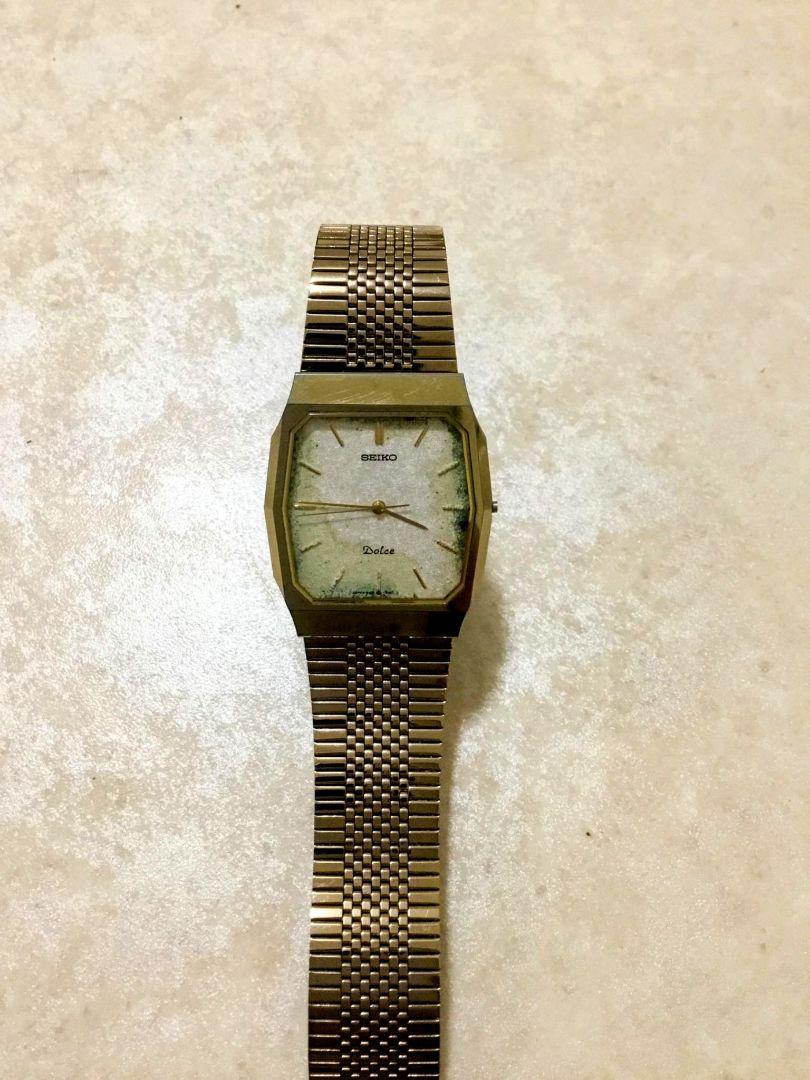 

[USED] SEIKO DOLCE Men s Tungsten Quartz Watch, Gold