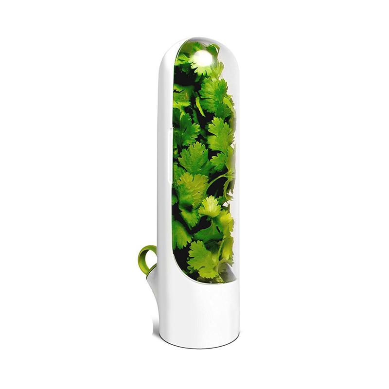 Vegetables Fresh Preservation Bottle Herb Saver Storage Container Fresh Herb Keeper Vanilla For Storing Kitchen Supplies