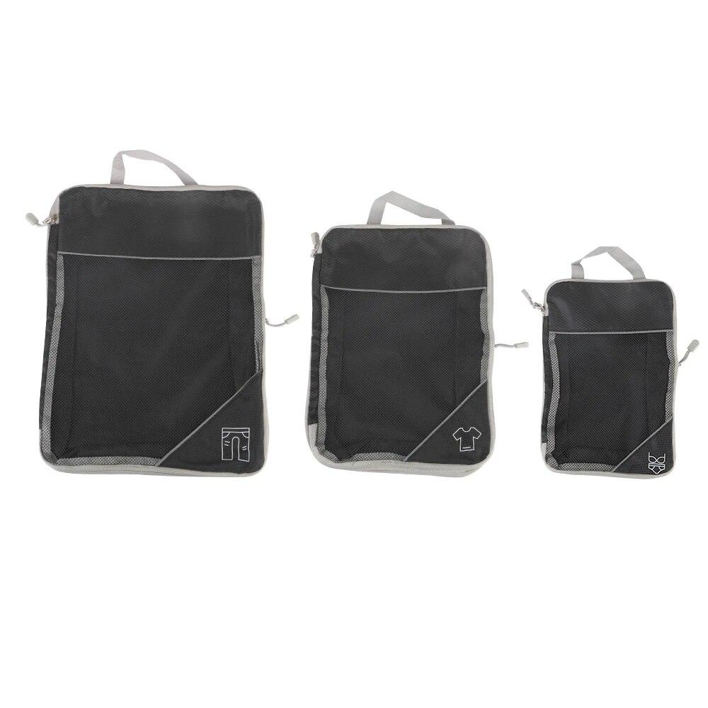 3/6 Pieces Travel Storage Organizer Set With Portable Lightweight Suitcase Bags Compressed Packing Cubes Shoe Bag Mesh Luggage
