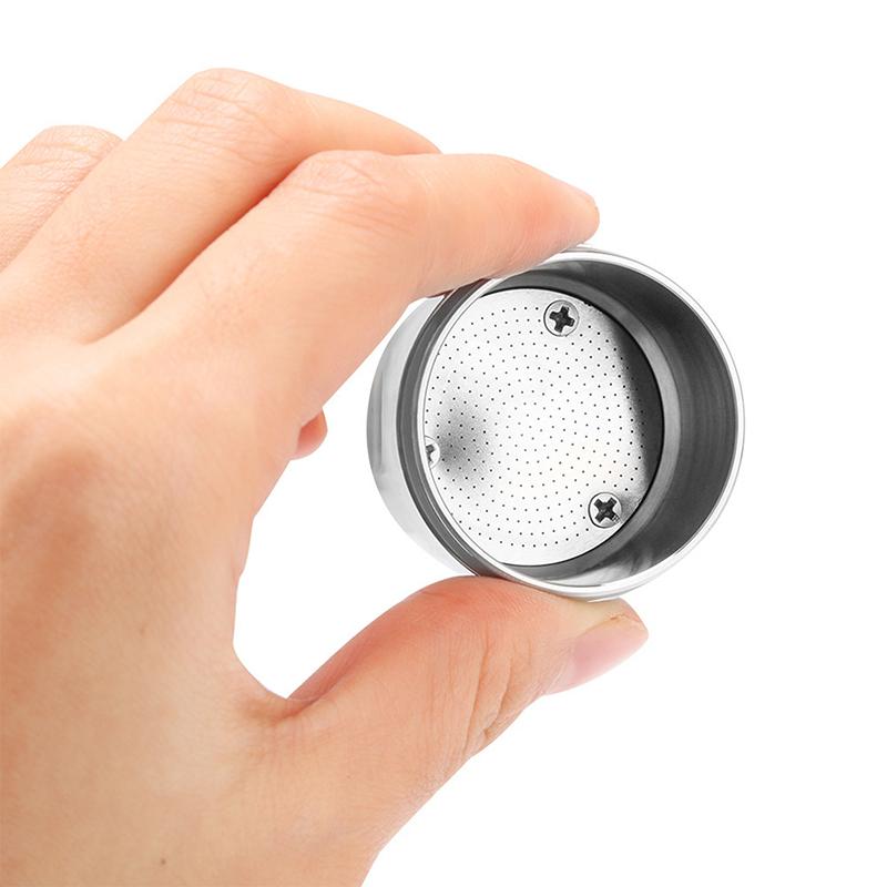 Icafilas Stainless Steel Reusable Illy Coffee Filter Tamper Set Refillable Capsules Pod Tamper For Illy X9 X8 X7.1 Y5 Y3 Y1.1