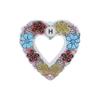 Rhinestone Painting Pendant DIY 5D Heart Shape Window Hanging Pendant for DIY Craft Indoor Decoration Gift