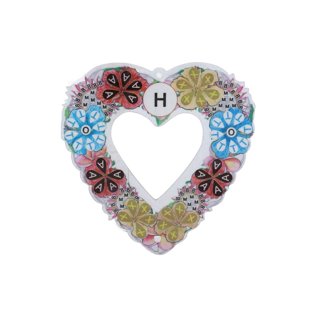 Rhinestone Painting Pendant DIY 5D Heart Shape Window Hanging Pendant for DIY Craft Indoor Decoration Gift