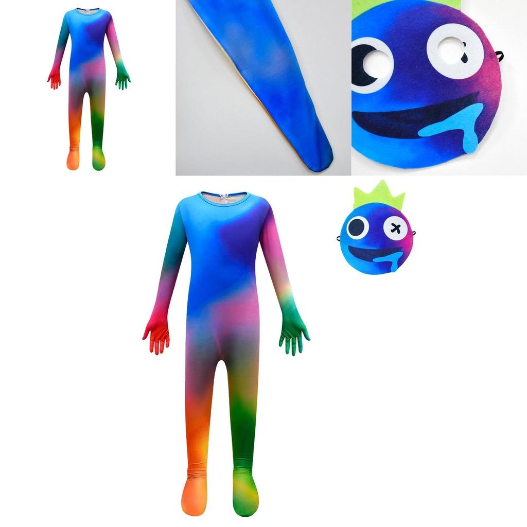 Roblox Rainbow Friends Cosplay Costume Vibrant And Durable Kids' Jumpsuit For Halloween Party
