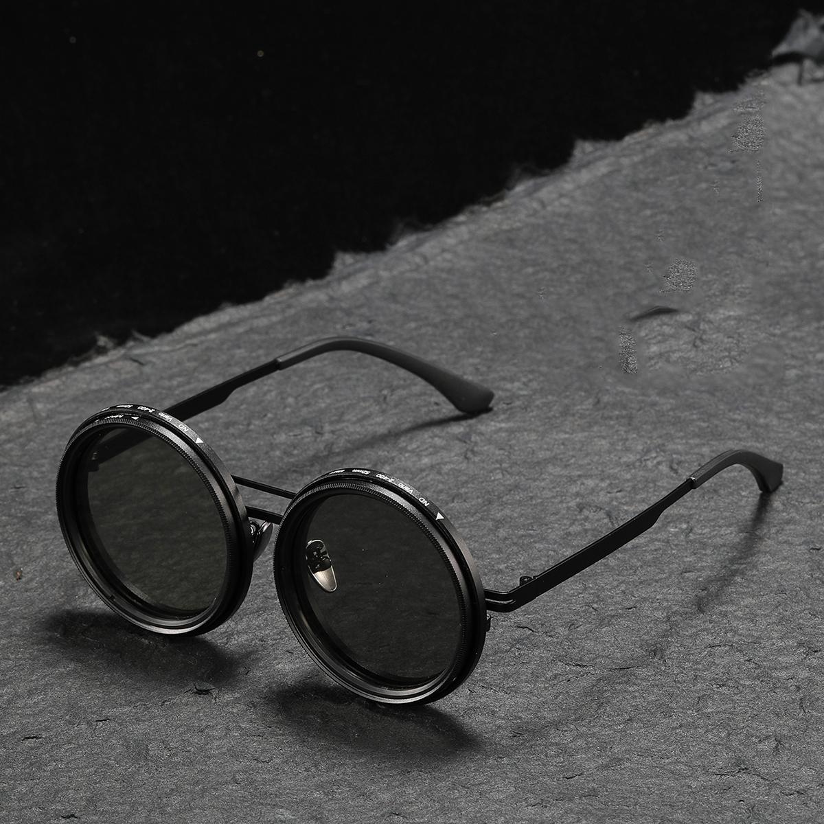 

Новые регулируемые солнцезащитные очки с 9 скоростями изготовлены вручную. ND очки - это высокопрозрачные и ультрафиолетовые поляризованные солнцезащитные очки. чёрный