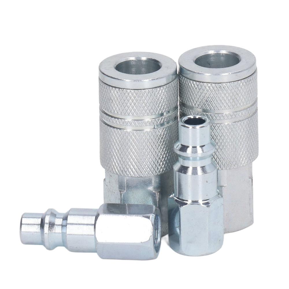 4PCS Steel Quick Connect Fittings Set Industrial and Automotive Air Tools