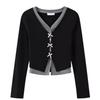 Elegant Korean Knit Cardigan & Pleated Skirt Set - Spring and Autumn Fashion, High Waist Slimming Two-Piece