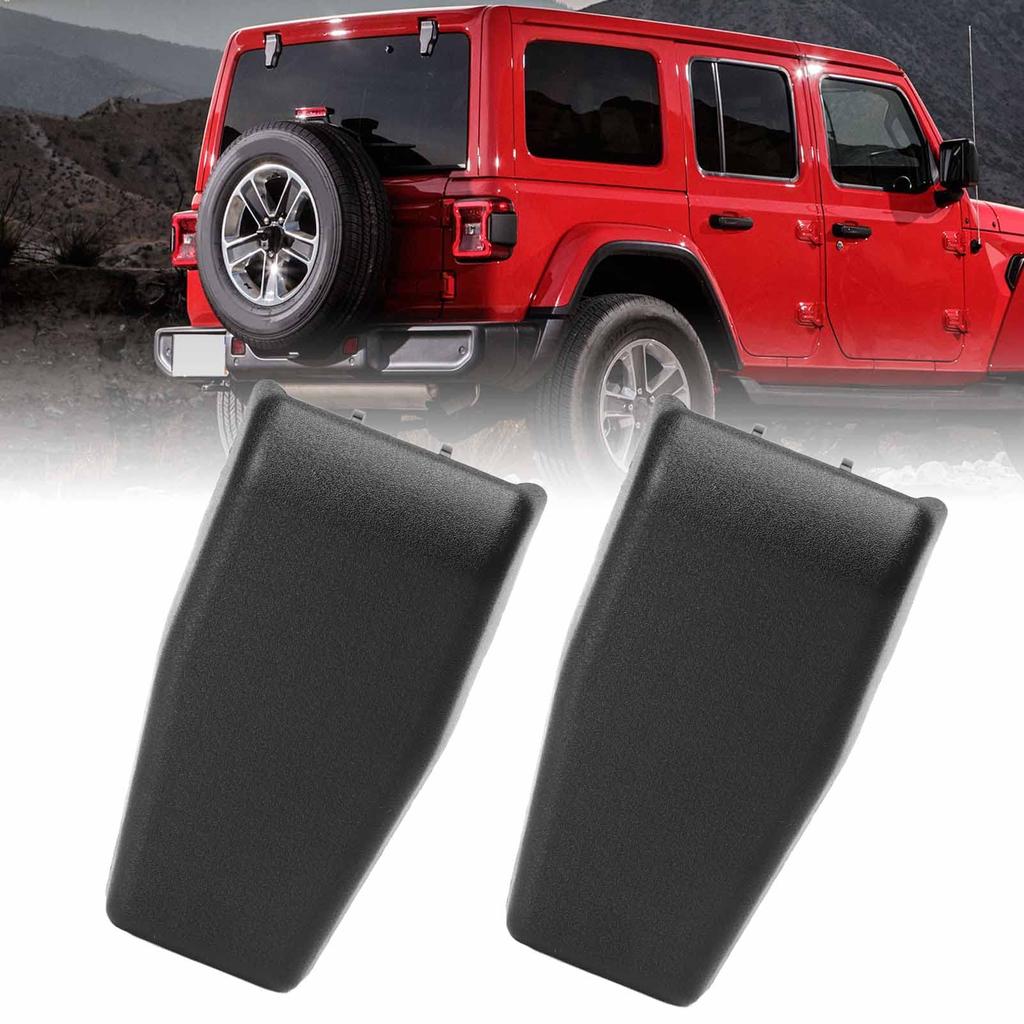 2 Pcs Liftgate Glass Hinge Cover Scratch Resistant Replacement for Jeep Wrangler JK 2011-2018