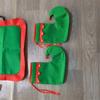 Christmas Elf Apron Christmas Apron Shoes and Hat Set Kitchen Apron Christmas Costume Accessories for Adults Costume