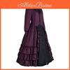 Vintage Gothic Ruffled Dress Cosplay Attire For Fantasy Role Play Activities