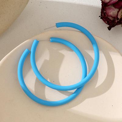 Earrings C- Shaped Earrings Personalized Earrings Fashion Charming Semicircle Candy Color