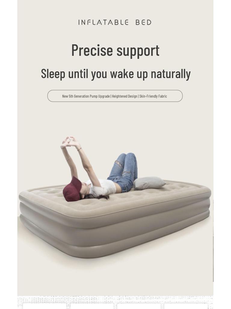 Thickened Double Self-Inflating Air Mattress for Home, Camping & Leisure