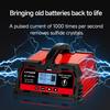 Smart 12V/24V Car Battery Charger - 10A/20A/25A/30A Lead-Acid & Lithium Repair Charger