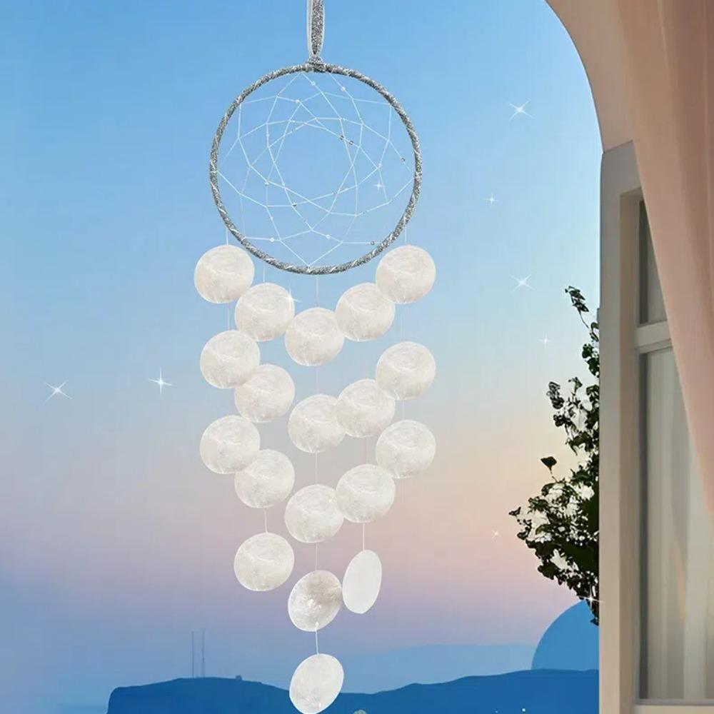 Circle Shell Wind Chimes Natural Shell Shell Pendant Creative Dream Catchers  Kids Room