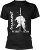 Discharge Never Again Mens T Shirt Punk Oi Tee Black
