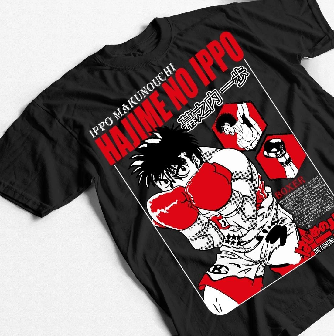 Боксерская футболка Hajime No Ippo, Футболка спортзала Камогава, Подарок фанату аниме, Унисекс футболка, L
