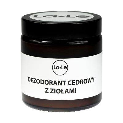 La-Le Zedernholz-Deodorant mit Kräutern, 120 ml