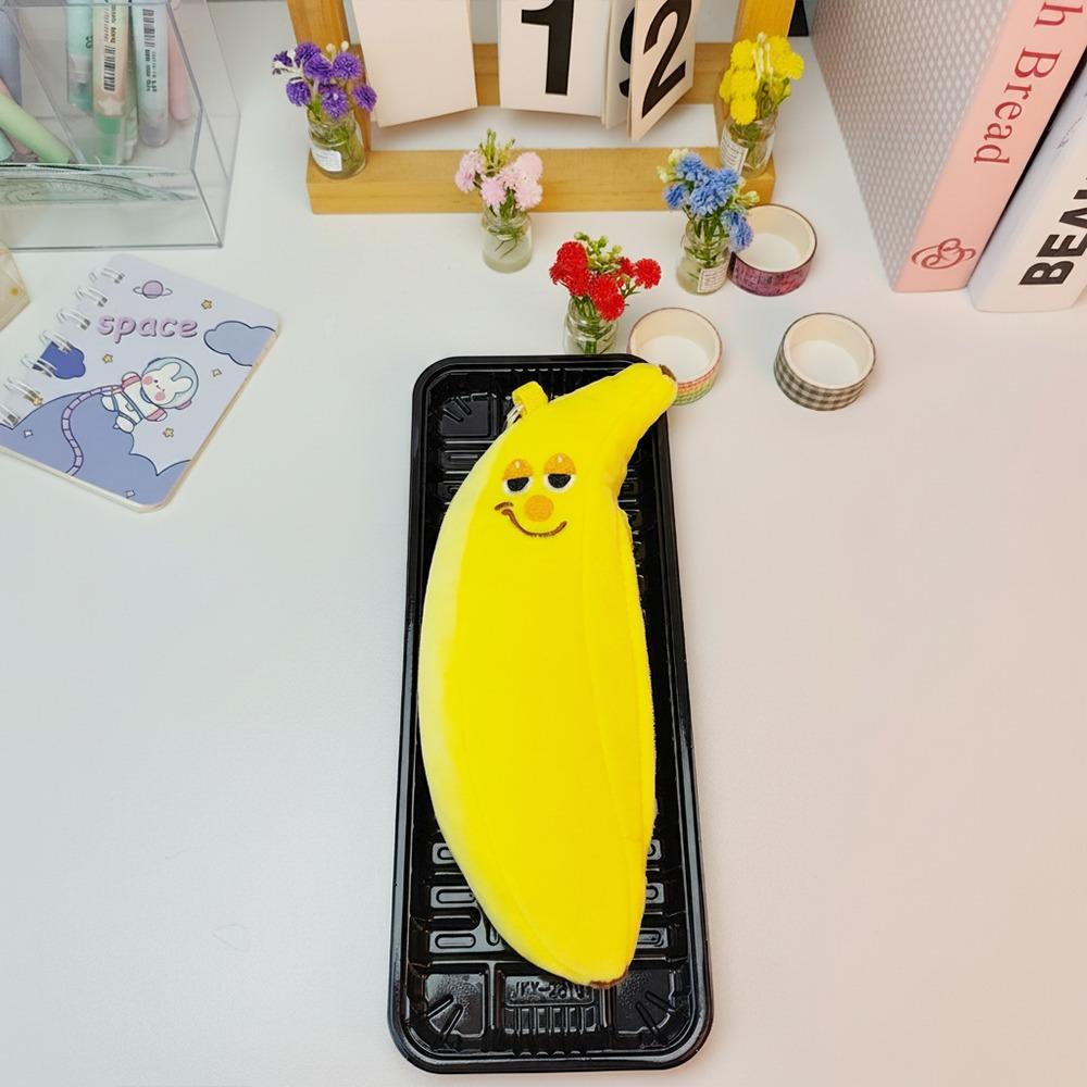 Large Capacity Pencil Case Plush Pencil Pouch Soft Touch Pen Bag  Back To School 01