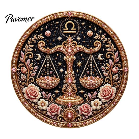 12 Zodiac Signs Faux Pearl Decor Sign Art Kit, DIY Painting Handmade Picture Kit Kits, Round 3D Constellation Wall Craft for Adults, Home Decoration
