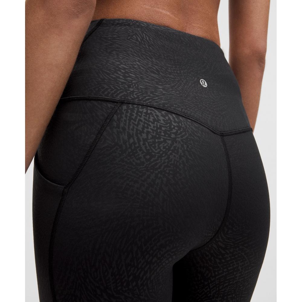 Lululemon Align  High Rise Pant With Pockets 25  Ripple Emboss Black