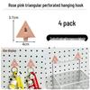 Pegboard Wall Organizer with Hooks - No-Drill Storage Rack for Entryway or Study Room.
