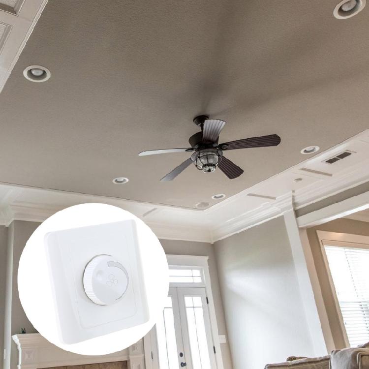 Deckenventilator Verdeckte Montage Geschwindigkeitsregler Stufenlose Einstellung Haushaltsventilator Bedienfeld 86er Typ Ventilator-Geschwindigkeitsregler