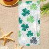 Modern Floral Clover & Daisy Pattern Beach Towel Beach Towel Vibrant Soft Yoga Swimming Running Beach Pool Yoga