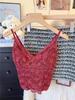 French Thermal Lace Camisole: Slim Fleece Vest with Chest Pads for Women, Wear As Outer or Inner Layer - Autumn/Winter.