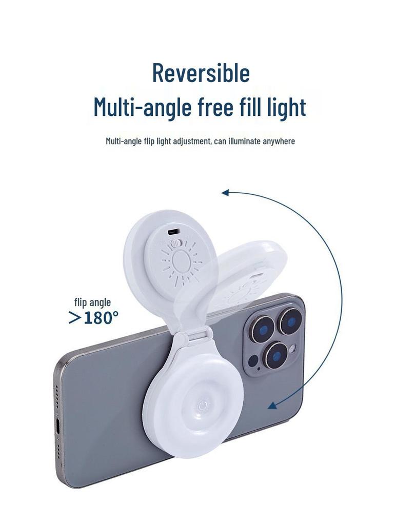 Portable Magnetic Fill Light for Apple: Ideal for Mobile Photography and Live Streaming