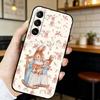 Cute P-Peter Rabbit Phone Case For Samsung S20,21,22,23,24,25,26 Ultra,Plus,Black Soft Cover